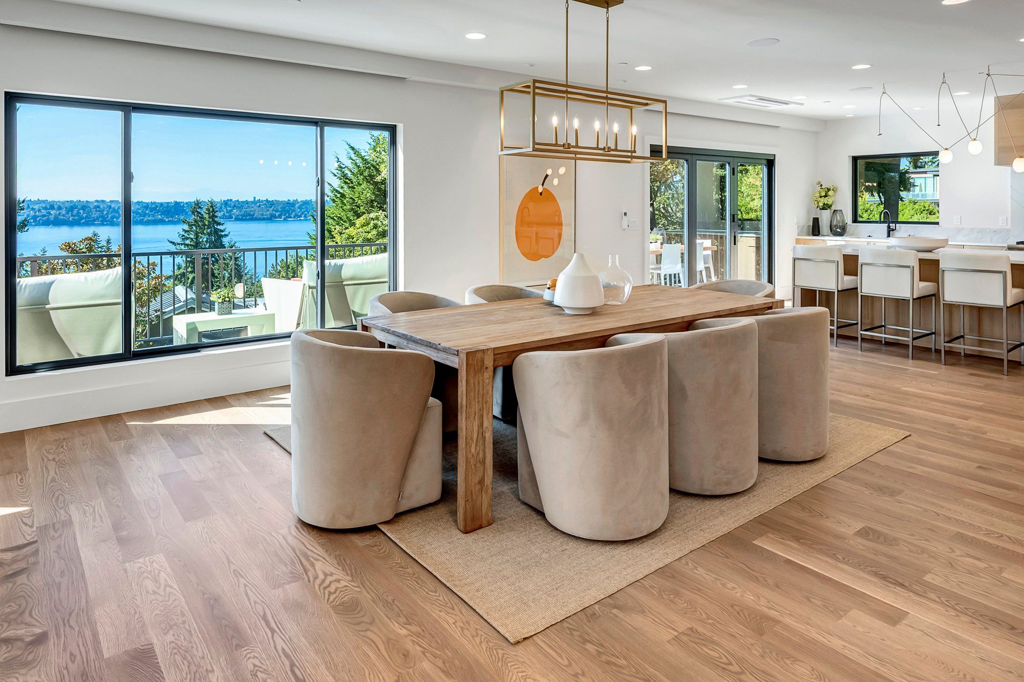 Dining Room with Lake Views